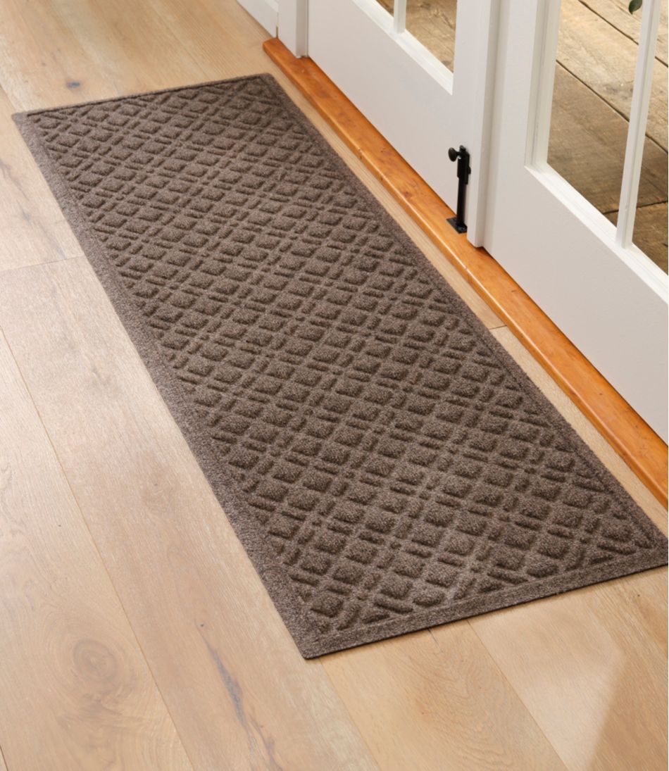 Heavyweight Recycled Waterhog Mat, Runner, Plaid L.L.Bean Recommended