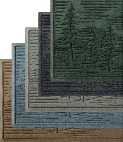 Everyspace Recycled Waterhog Wide Doormat, Pine Trees L.L.Bean Essential