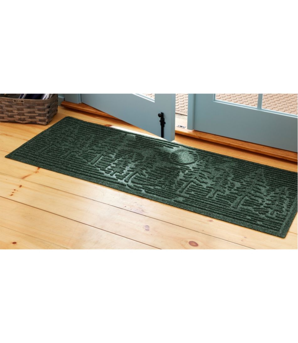 Everyspace Recycled Waterhog Wide Doormat, Pine Trees L.L.Bean Essential