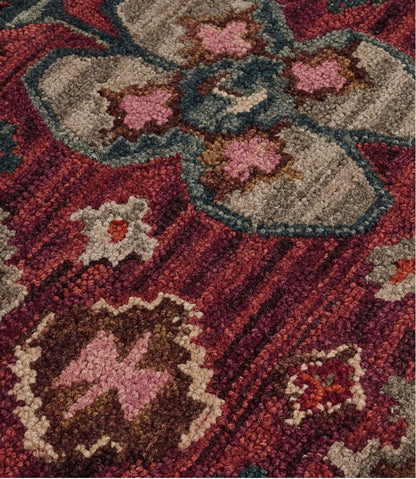 Double Border Wool Hooked Rug, Sienna Multi L.L.Bean Everyday