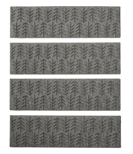 Everyspace Recycled Waterhog Mat, Stair Treads, Set of Four, Trees L.L.Bean Premium