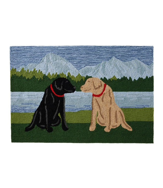 Indoor/Outdoor Vacationland Rug, Mountain Dogs L.L.Bean Featured