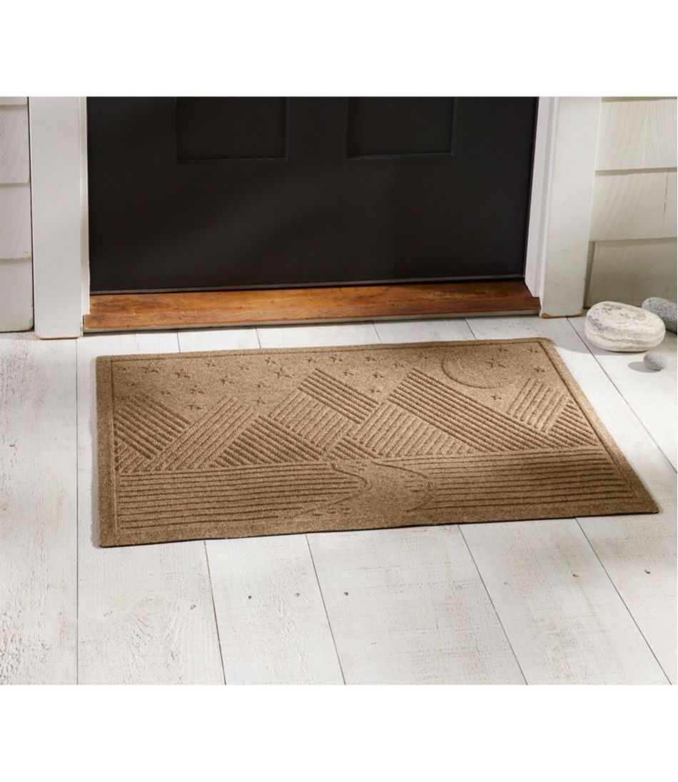 Everyspace Recycled Waterhog Doormat, Twilight Mountain Range L.L.Bean Popular