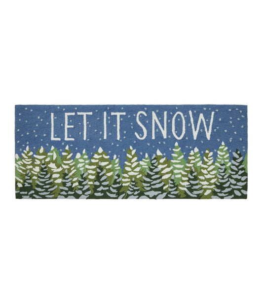 Indoor/Outdoor Vacationland Runner, Frosted Trees L.L.Bean Everyday