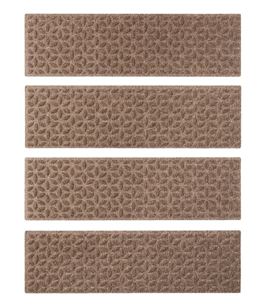 Heavyweight Waterhog Mat, Stair Treads, Set of Four, Blooming Circles L.L.Bean Everyday