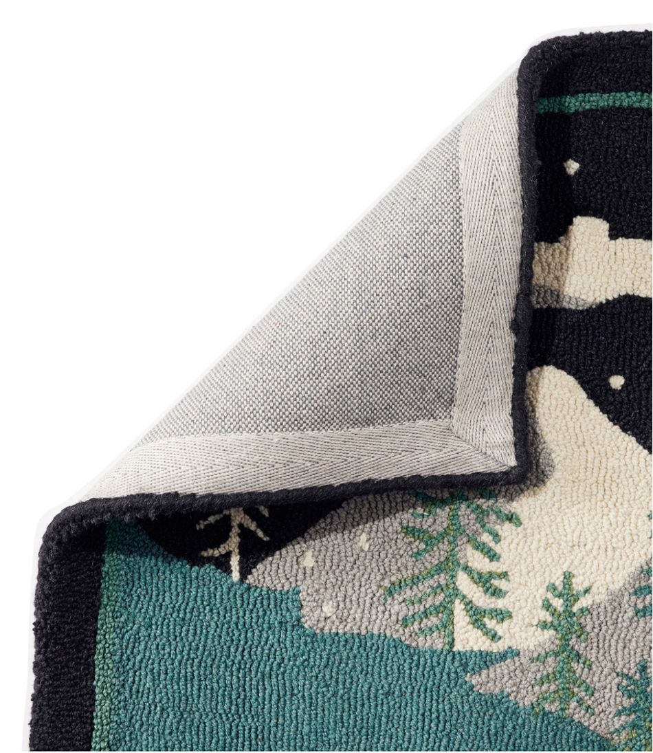 Wool Hooked Runner, Winter Woods L.L.Bean Featured