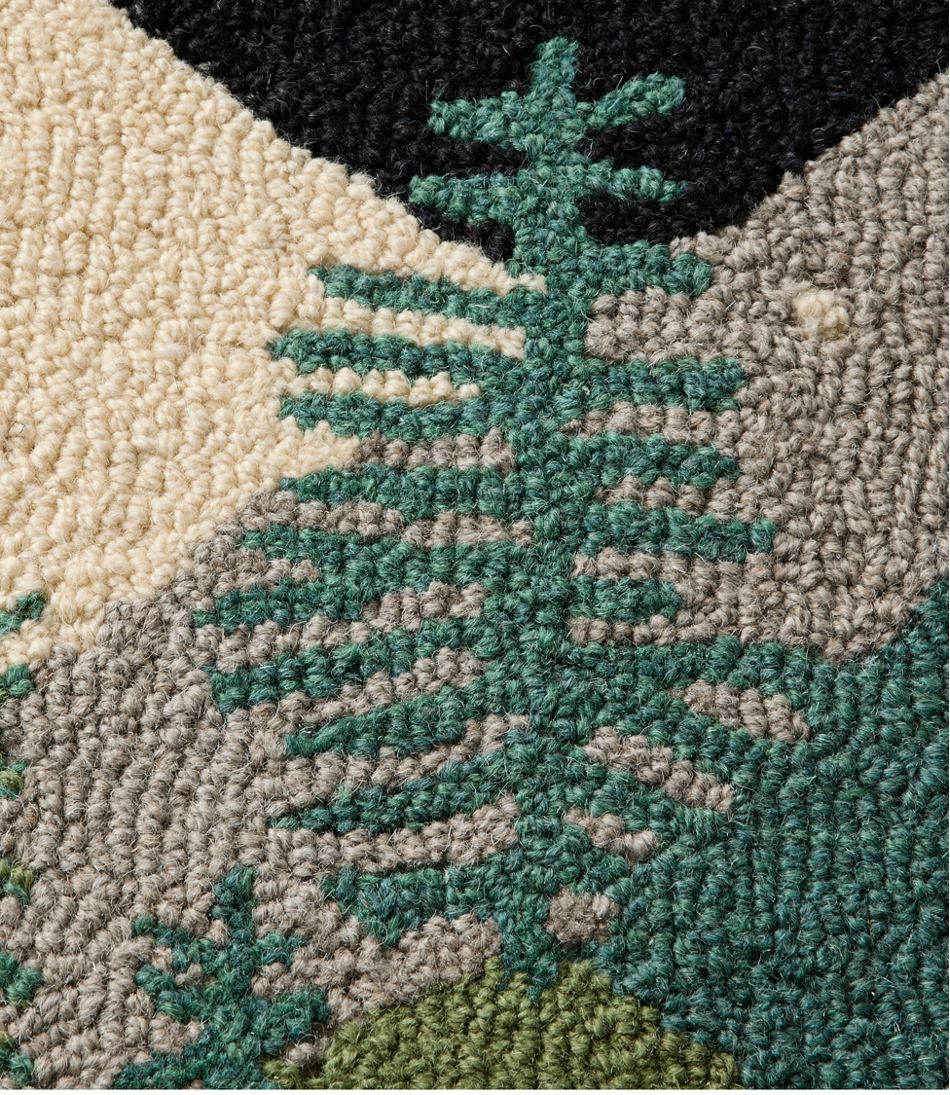 Wool Hooked Runner, Winter Woods L.L.Bean Featured