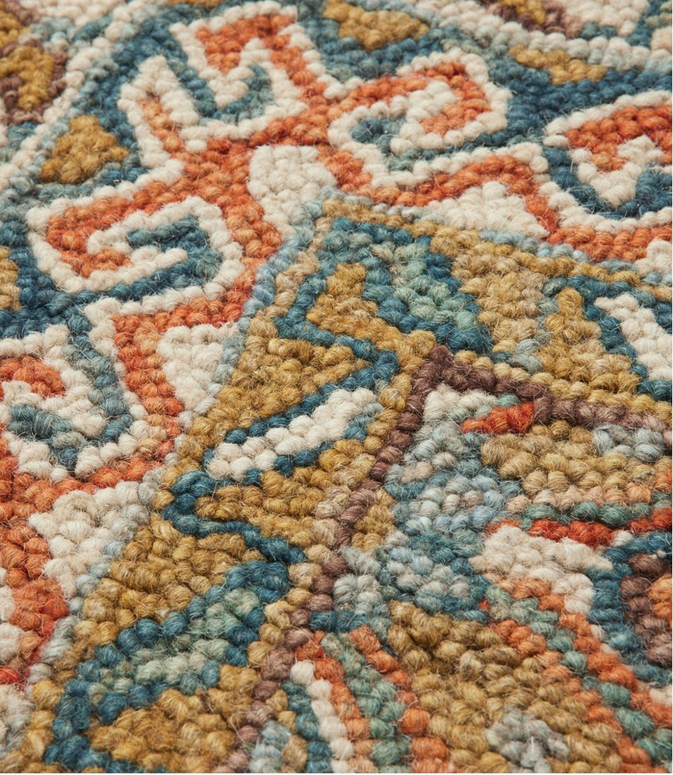 Bordered Medallion Wool Tufted Rug L.L.Bean Trending