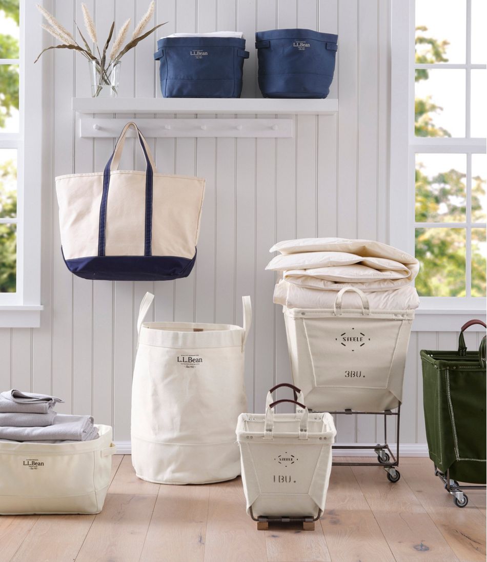 Canvas Storage Cubby Tote L.L.Bean Essential