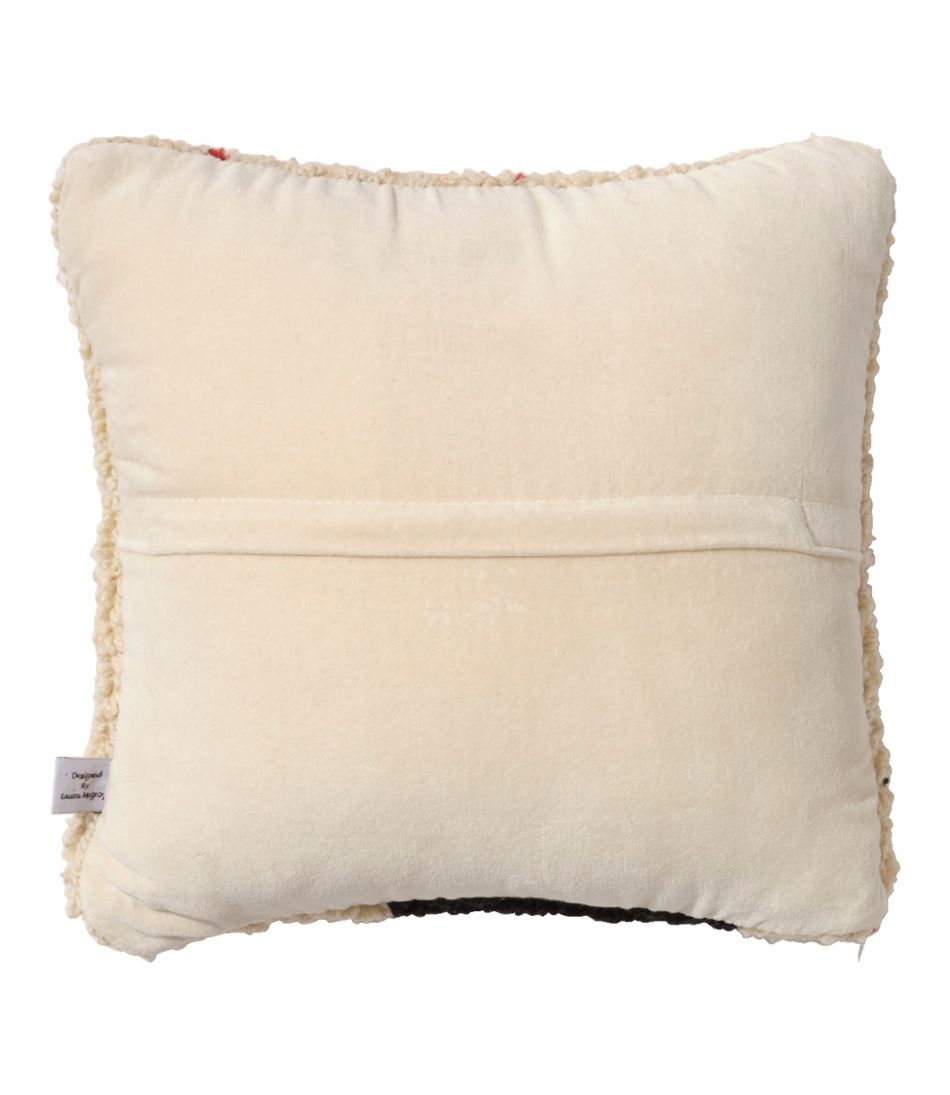 Wool Hooked Throw Pillow, Snowflake Black Lab, 14" x 14" L.L.Bean Best Seller