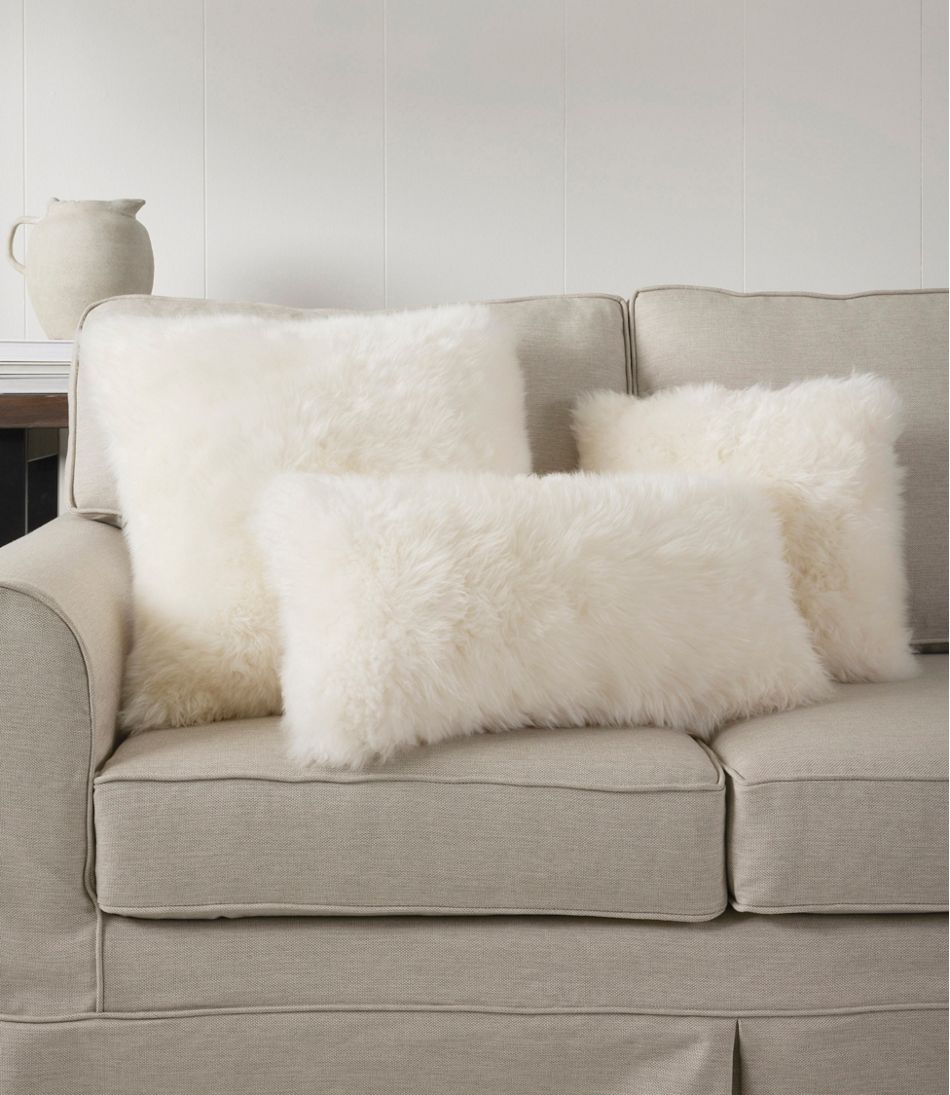 Sheepskin Throw Pillow, 20" x 20" L.L.Bean Premium