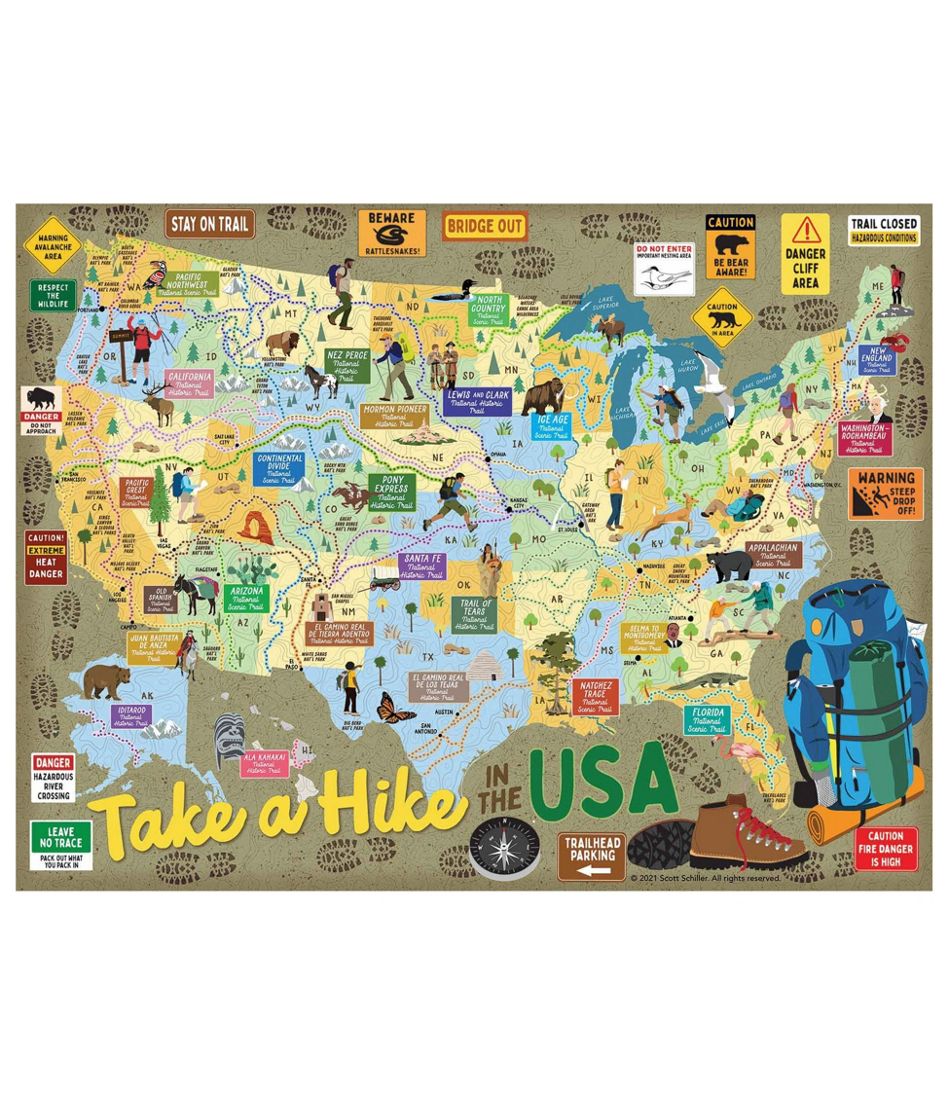 Take A Hike Puzzle, 500 Pieces L.L.Bean Featured