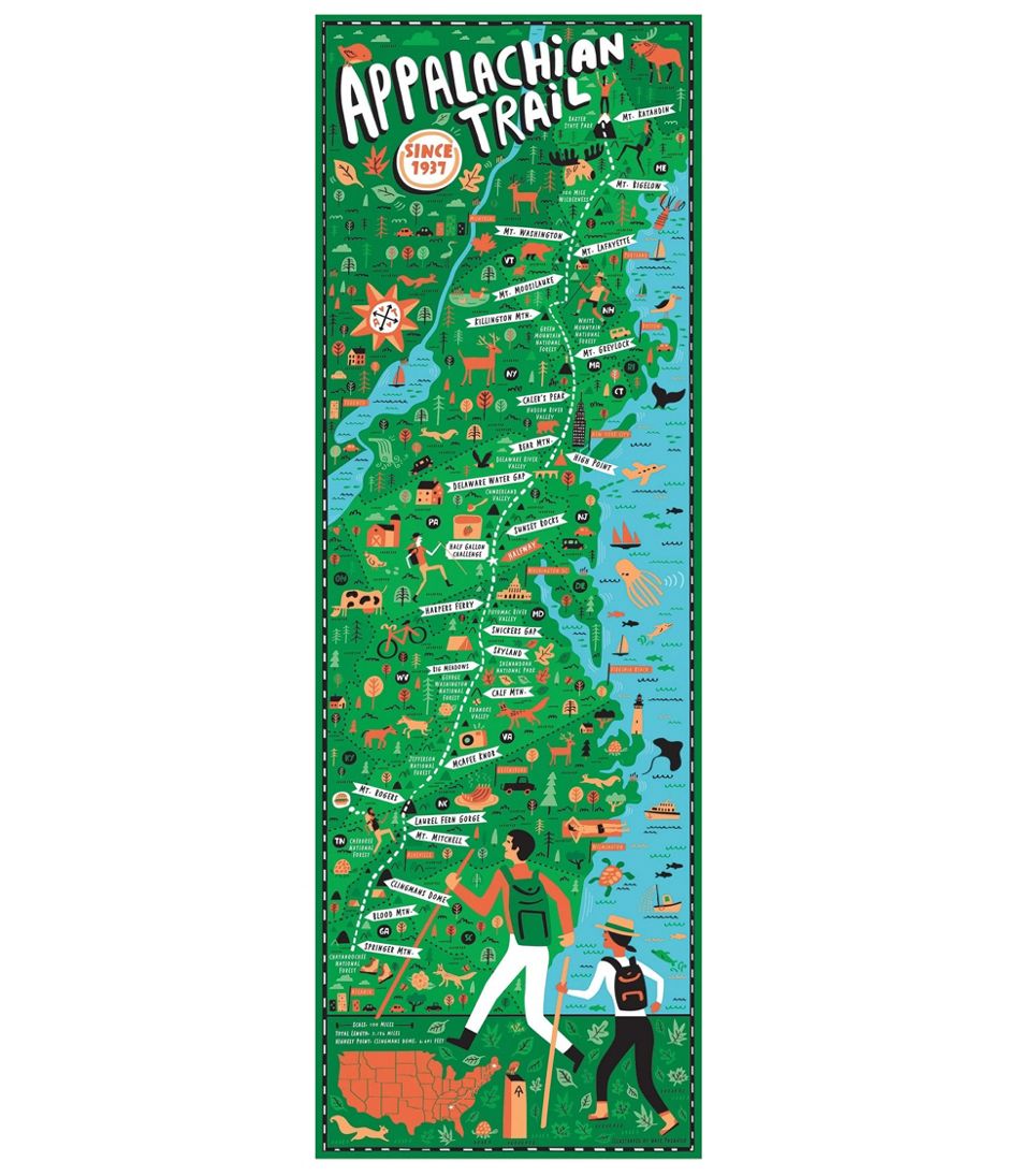 Appalachian Trail Puzzle, 750 Pieces L.L.Bean Popular