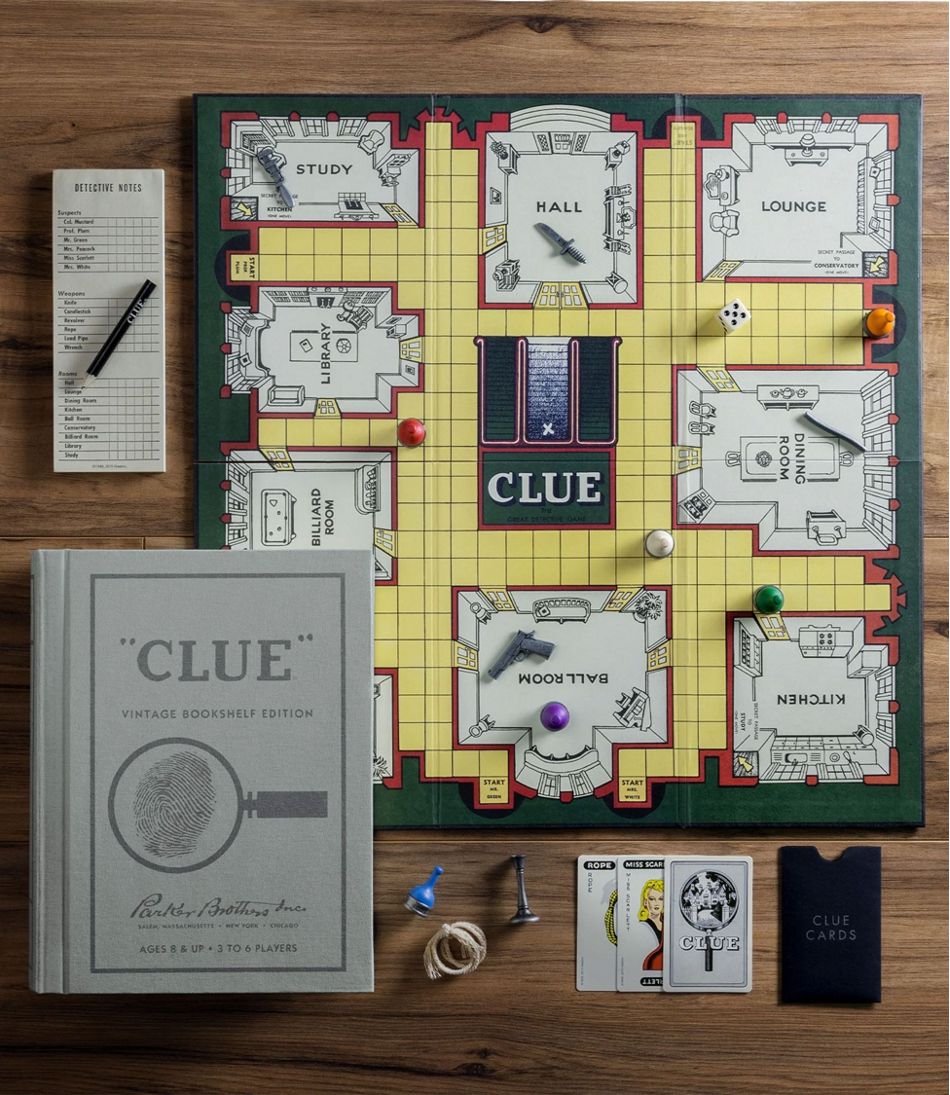 Clue Vintage Bookshelf Game L.L.Bean Top Pick