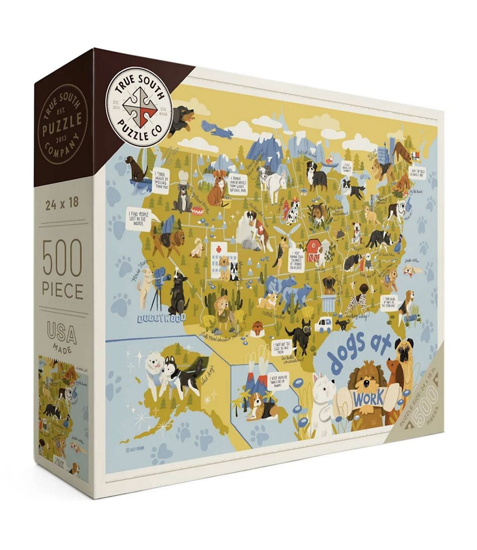 Dogs at Work Puzzle, 500 Pieces L.L.Bean Essential