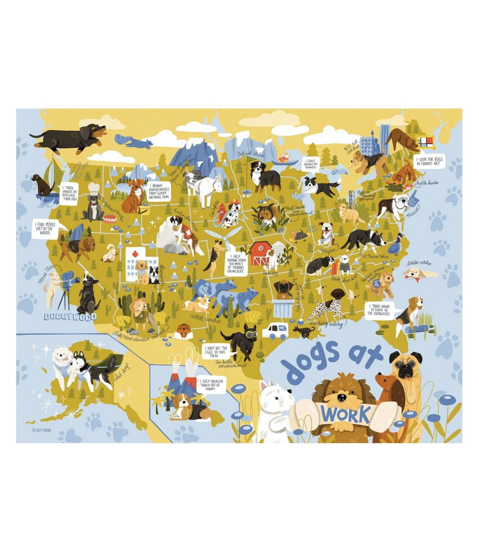 Dogs at Work Puzzle, 500 Pieces L.L.Bean Essential