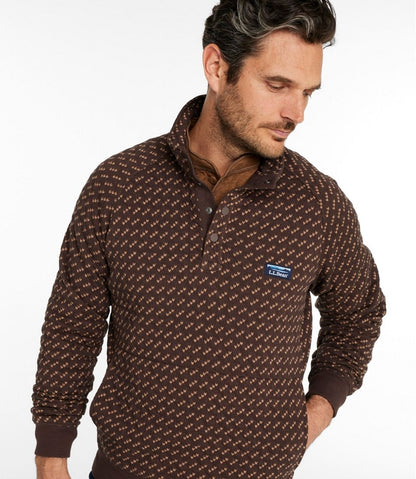 Men's Bean's Quilted Sweatshirt, Mockneck, Print L.L.Bean Trending