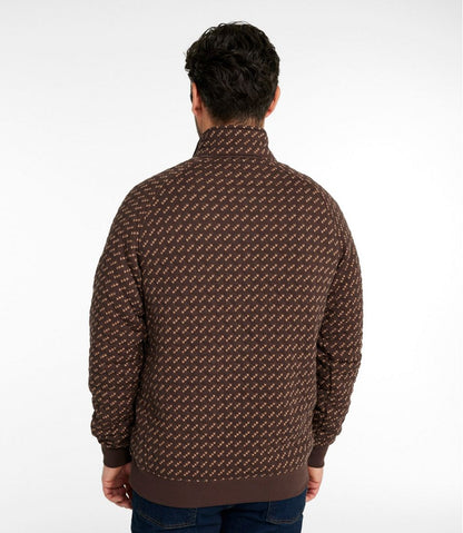 Men's Bean's Quilted Sweatshirt, Mockneck, Print L.L.Bean Trending