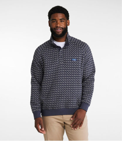 Men's Bean's Quilted Sweatshirt, Mockneck, Print L.L.Bean Trending