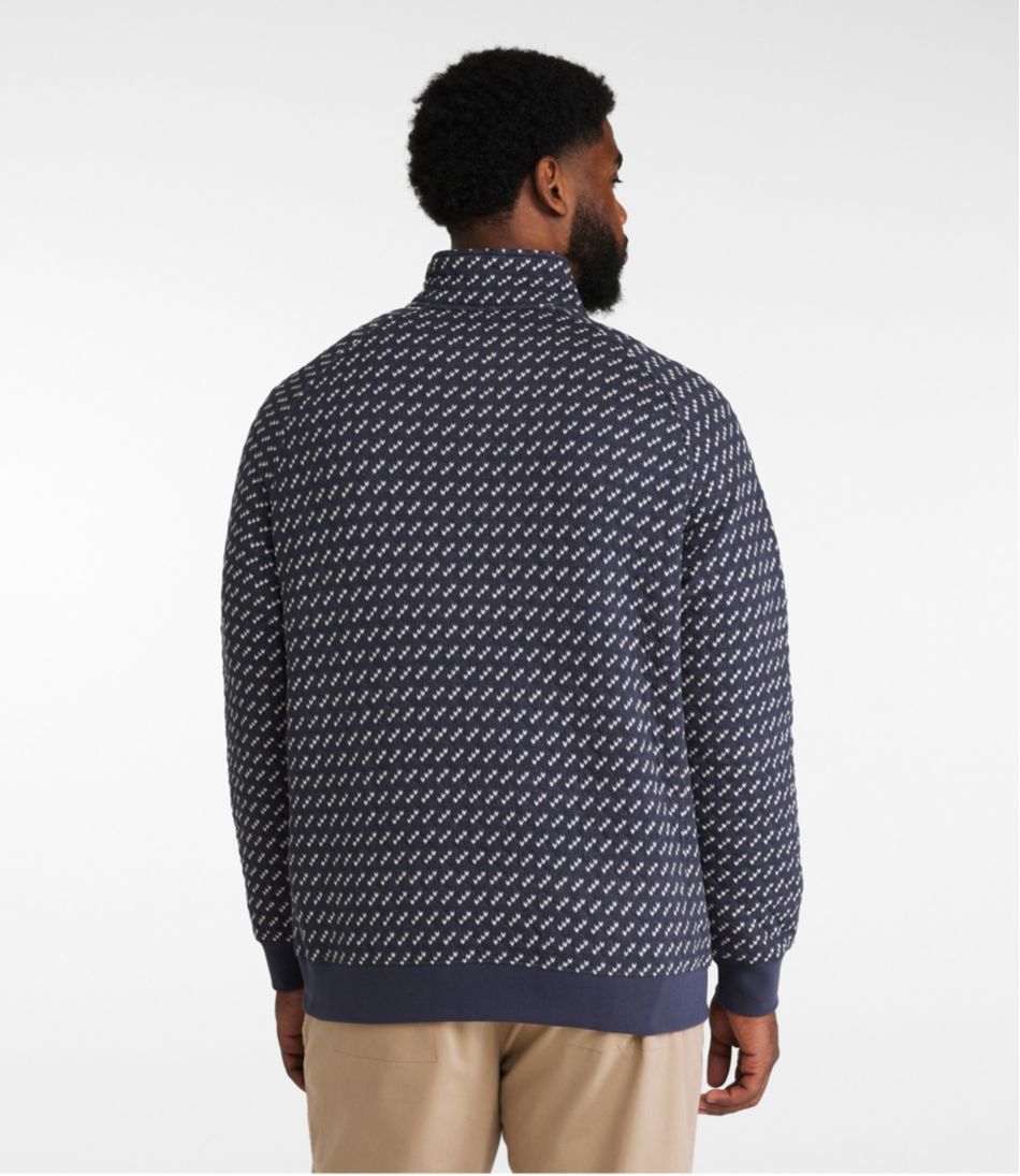 Men's Bean's Quilted Sweatshirt, Mockneck, Print L.L.Bean Trending