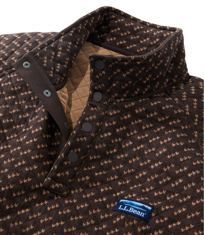 Men's Bean's Quilted Sweatshirt, Mockneck, Print L.L.Bean Trending