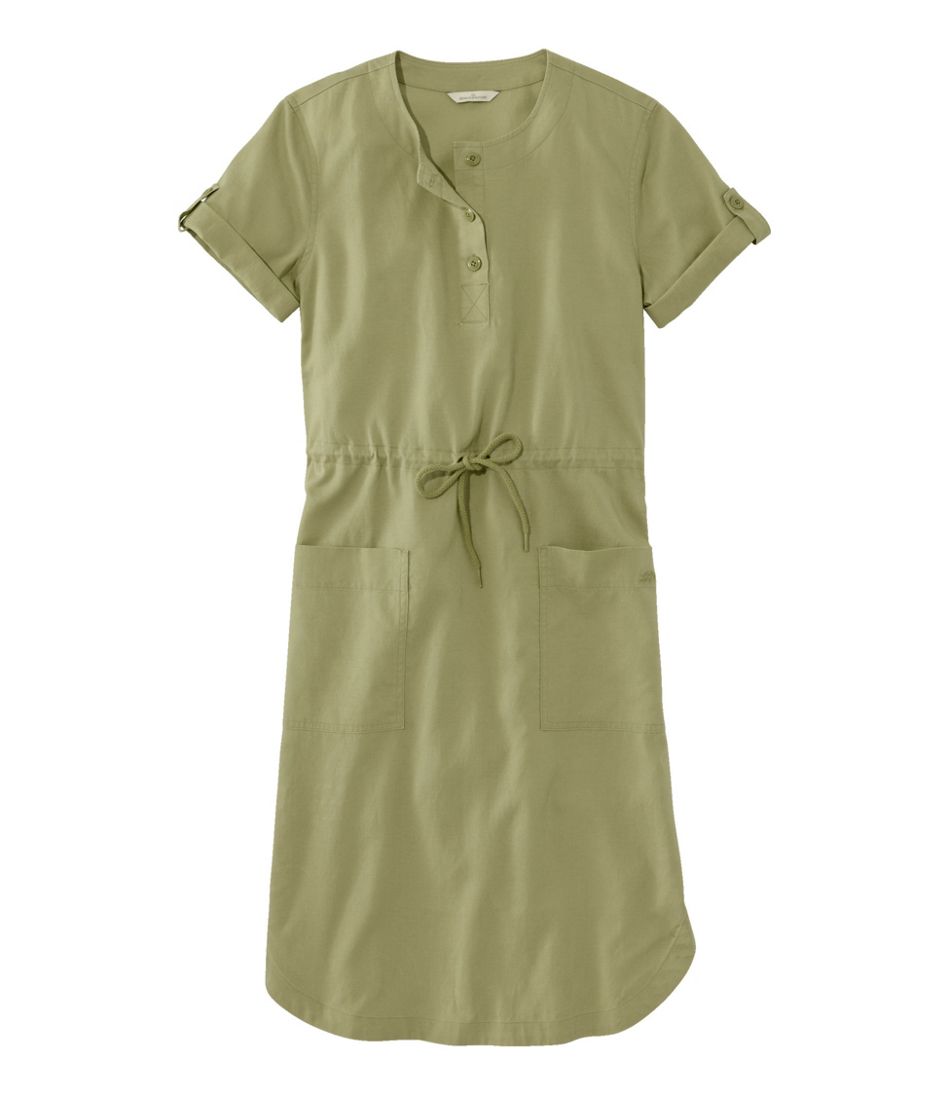Women's Signature Tencel Linen Blend Woven Dress L.L.Bean Recommended