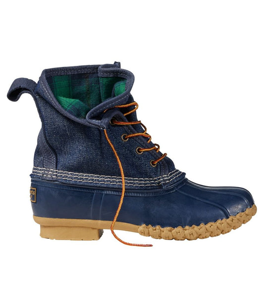 Women's Bean Boots, 8" Denim Insulated Flannel-Lined L.L.Bean Best Seller