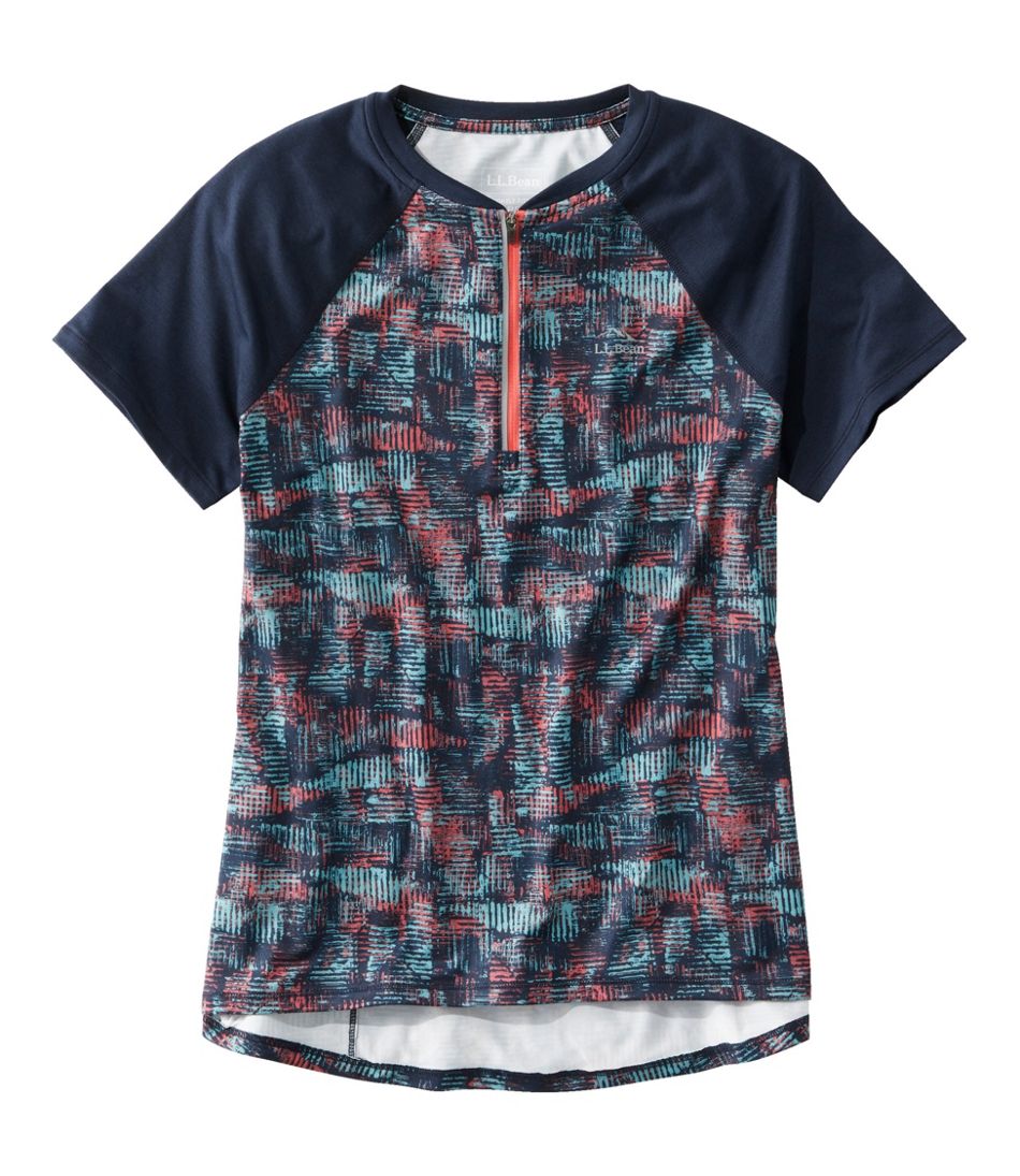 Women's Comfort Cycling Jersey Print Short-Sleeve L.L.Bean Trending
