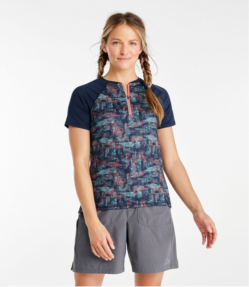 Women's Comfort Cycling Jersey Print Short-Sleeve L.L.Bean Trending