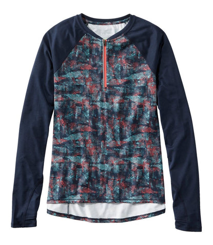 Women's Comfort Cycling Jersey, Long-Sleeve Print L.L.Bean Best Seller