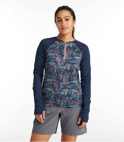 Women's Comfort Cycling Jersey, Long-Sleeve Print L.L.Bean Best Seller