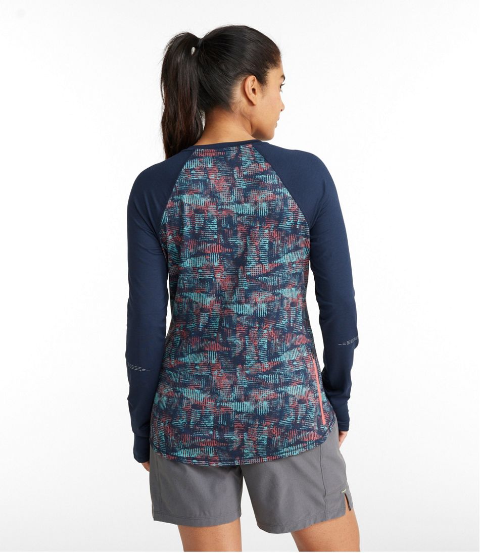 Women's Comfort Cycling Jersey, Long-Sleeve Print L.L.Bean Best Seller