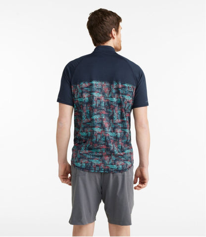 Men's Comfort Cycling Jersey, Short-Sleeve Print L.L.Bean Top Pick