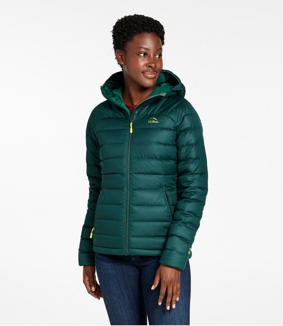 Women's Bean's Down Hooded Jacket L.L.Bean New