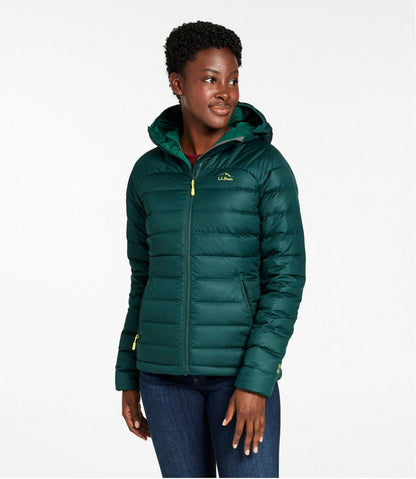 Women's Bean's Down Hooded Jacket L.L.Bean New