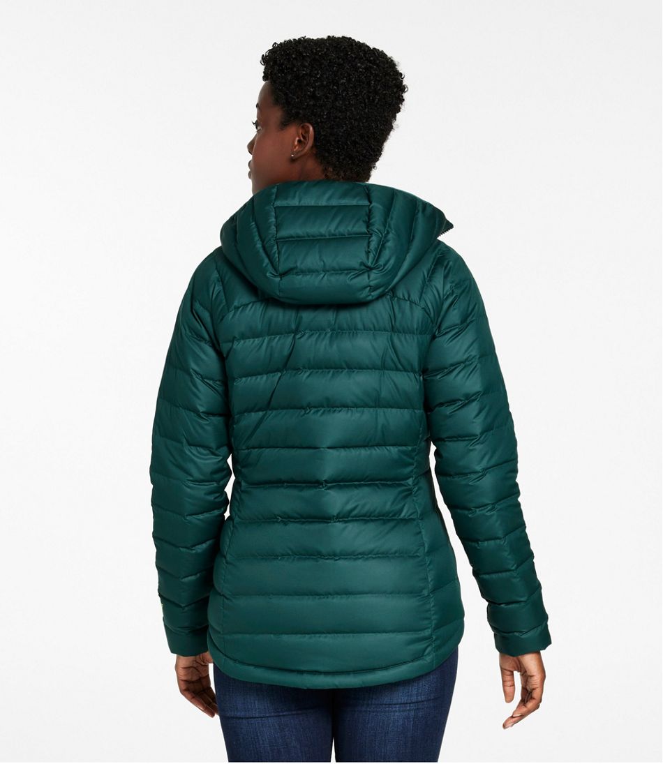 Women's Bean's Down Hooded Jacket L.L.Bean New