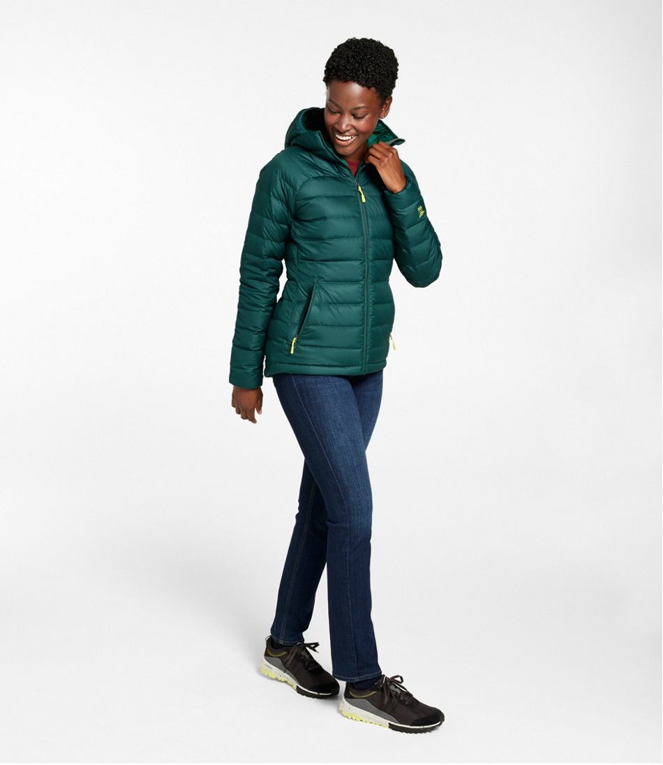 Women's Bean's Down Hooded Jacket L.L.Bean New