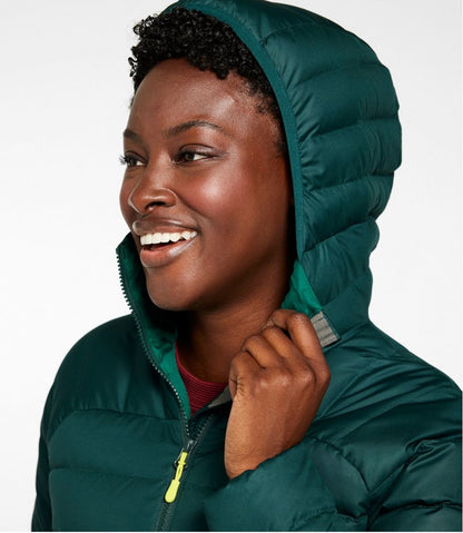Women's Bean's Down Hooded Jacket L.L.Bean New