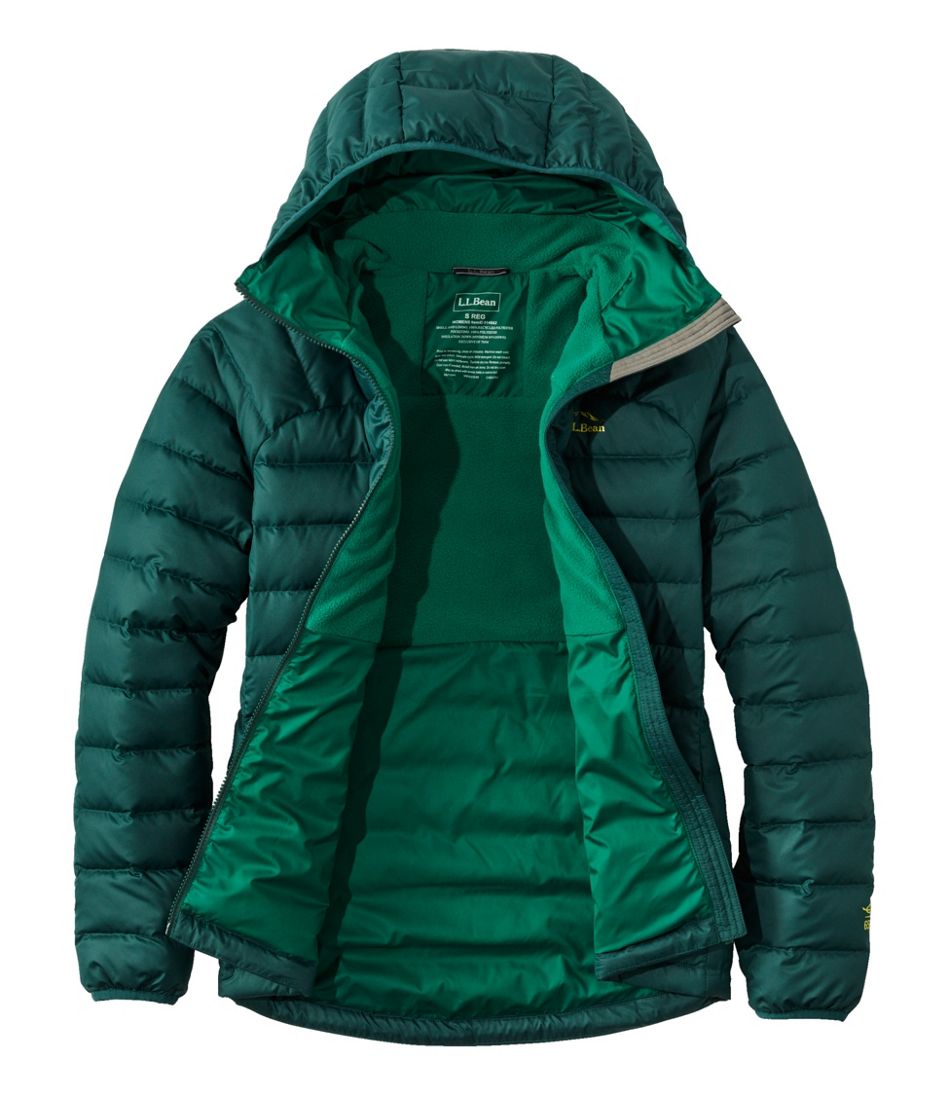 Women's Bean's Down Hooded Jacket L.L.Bean New
