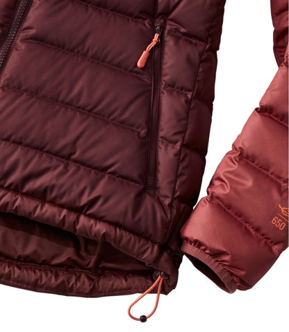 Women's Bean's Down Hooded Jacket, Colorblock L.L.Bean Premium