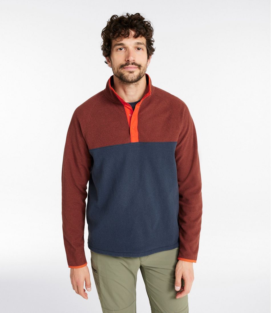 Men's All Season Access Fleece Pullover, Colorblock L.L.Bean Top Pick