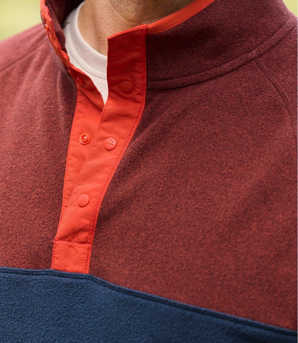 Men's All Season Access Fleece Pullover, Colorblock L.L.Bean Top Pick