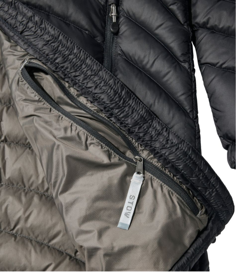 Women's Ultralight 850 Down Hooded Coat, Three-Quarter Length L.L.Bean New