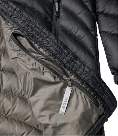 Women's Ultralight 850 Down Hooded Coat, Three-Quarter Length L.L.Bean New
