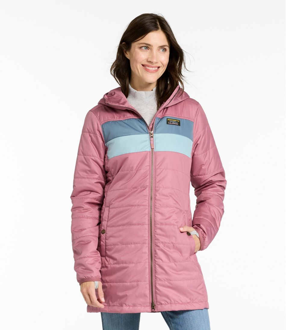 Women's Mountain Classic Puffer Coat, Colorblock L.L.Bean New