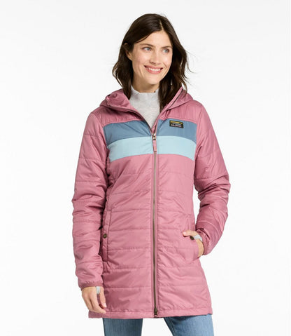Women's Mountain Classic Puffer Coat, Colorblock L.L.Bean New