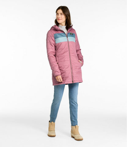Women's Mountain Classic Puffer Coat, Colorblock L.L.Bean New