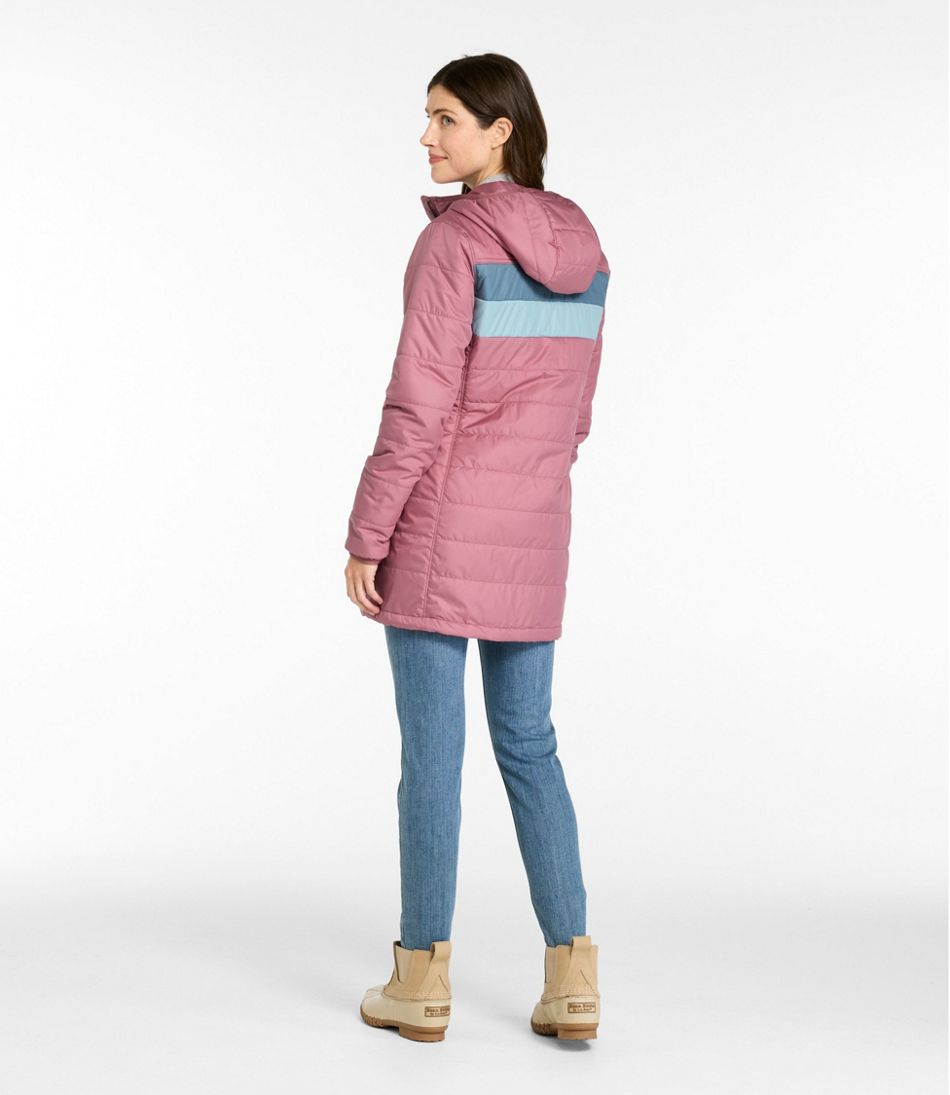 Women's Mountain Classic Puffer Coat, Colorblock L.L.Bean New